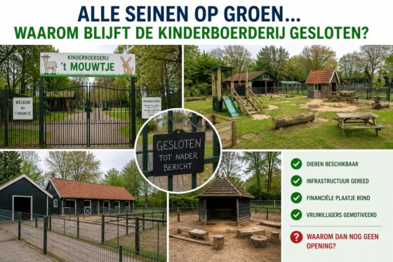 De dieren én de infrastructuur zijn er. Alle seinen lijken op groen. Waarom dan toch geen opening van kinderboerderij ’t Mouwtje en de voormalige hertenkamp